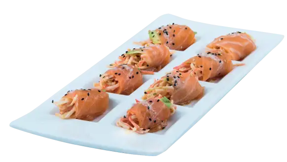 Salmón, Sashimi Curricán.
