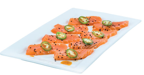 Salmón, Sashimi.